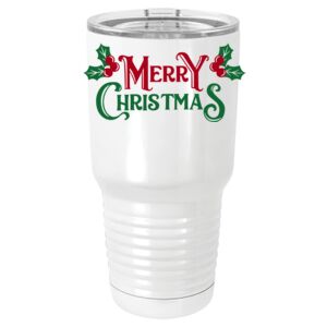  30 oz. White Vacuum Insulated Tumbler w/Lid  Thumbnail