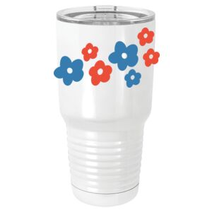  30 oz. White Vacuum Insulated Tumbler w/Lid  Thumbnail