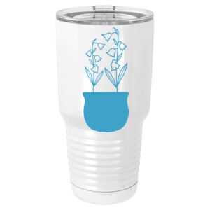  30 oz. White Vacuum Insulated Tumbler w/Lid  Thumbnail