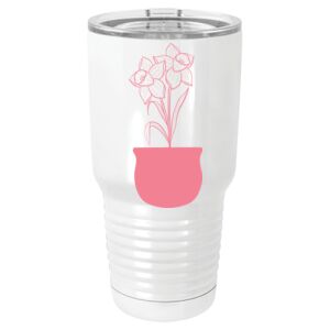 30 oz. White Vacuum Insulated Tumbler w/Lid 30 oz. White Vacuum Insulated Tumbler w/Lid Thumbnail