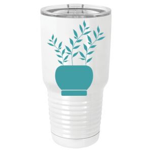  30 oz. White Vacuum Insulated Tumbler w/Lid  Thumbnail
