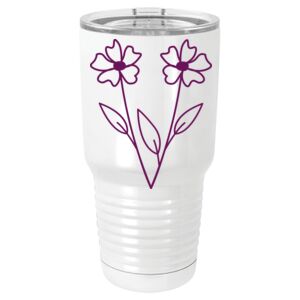 30 oz. White Vacuum Insulated Tumbler w/Lid  Thumbnail