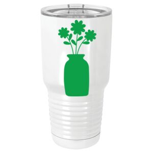 30 oz. White Vacuum Insulated Tumbler w/Lid 30 oz. White Vacuum Insulated Tumbler w/Lid Thumbnail