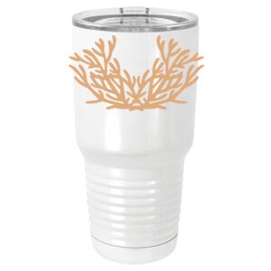  30 oz. White Vacuum Insulated Tumbler w/Lid  Thumbnail