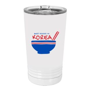 White Sublimatable 16 oz. Polar Camel Pint with Slider Lid Thumbnail