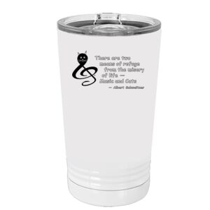 White Sublimatable 16 oz. Polar Camel Pint with Slider Lid Thumbnail