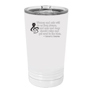 White Sublimatable 16 oz. Polar Camel Pint with Slider Lid Thumbnail