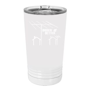 White Sublimatable 16 oz. Polar Camel Pint with Slider Lid Thumbnail