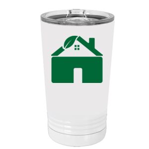 White Sublimatable 16 oz. Polar Camel Pint with Slider Lid Thumbnail