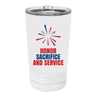 White Sublimatable 16 oz. Polar Camel Pint with Slider Lid Thumbnail
