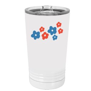 White Sublimatable 16 oz. Polar Camel Pint with Slider Lid Thumbnail