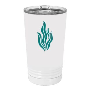 White Sublimatable 16 oz. Polar Camel Pint with Slider Lid Thumbnail