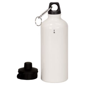 20 oz Aluminum Water Bottle with Carabiner Thumbnail