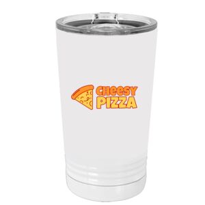 White Sublimatable 16 oz. Polar Camel Pint with Slider Lid Special Logo Thumbnail