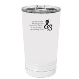 White Sublimatable 16 oz. Polar Camel Pint with Slider Lid Special Logo Thumbnail