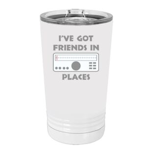 White Sublimatable 16 oz. Polar Camel Pint with Slider Lid Special Logo Thumbnail