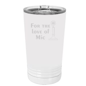 White Sublimatable 16 oz. Polar Camel Pint with Slider Lid Special Logo Thumbnail