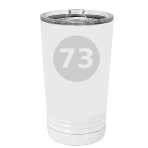 White Sublimatable 16 oz. Polar Camel Pint with Slider Lid Special Logo Thumbnail