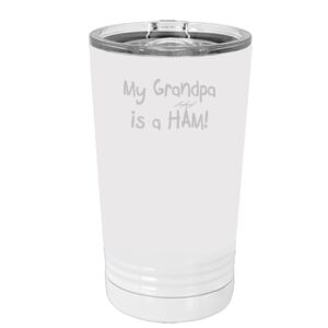 White Sublimatable 16 oz. Polar Camel Pint with Slider Lid Special Logo Thumbnail