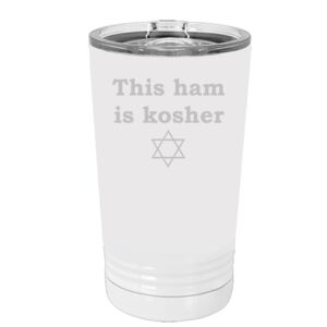 White Sublimatable 16 oz. Polar Camel Pint with Slider Lid Special Logo Thumbnail