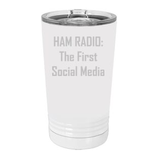 White Sublimatable 16 oz. Polar Camel Pint with Slider Lid Special Logo Thumbnail