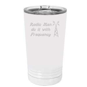 White Sublimatable 16 oz. Polar Camel Pint with Slider Lid Special Logo Thumbnail