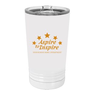 White Sublimatable 16 oz. Polar Camel Pint with Slider Lid Special Logo Thumbnail
