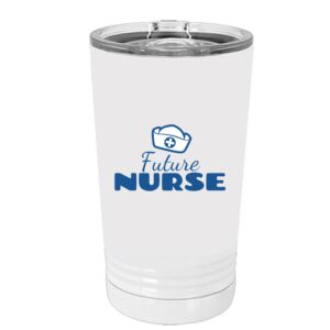 White Sublimatable 16 oz. Polar Camel Pint with Slider Lid Special Logo Thumbnail