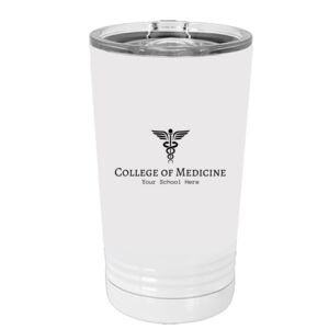White Sublimatable 16 oz. Polar Camel Pint with Slider Lid Special Logo Thumbnail