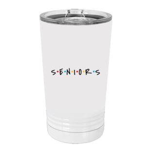 White Sublimatable 16 oz. Polar Camel Pint with Slider Lid Special Logo Thumbnail