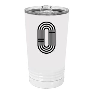 White Sublimatable 16 oz. Polar Camel Pint with Slider Lid Special Logo Thumbnail