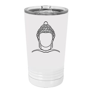 White Sublimatable 16 oz. Polar Camel Pint with Slider Lid Special Logo Thumbnail