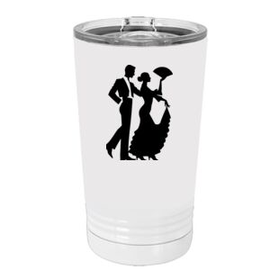 White Sublimatable 16 oz. Polar Camel Pint with Slider Lid Special Logo Thumbnail