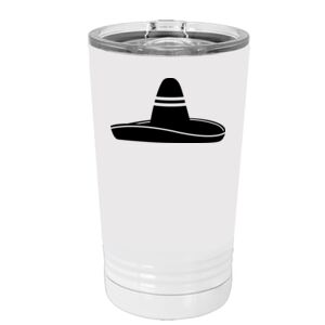 White Sublimatable 16 oz. Polar Camel Pint with Slider Lid Special Logo Thumbnail