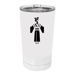 White Sublimatable 16 oz. Polar Camel Pint with Slider Lid Special Logo Thumbnail