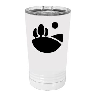 White Sublimatable 16 oz. Polar Camel Pint with Slider Lid Special Logo Thumbnail