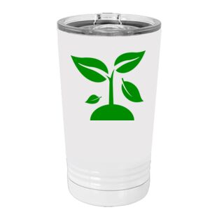White Sublimatable 16 oz. Polar Camel Pint with Slider Lid Special Logo Thumbnail