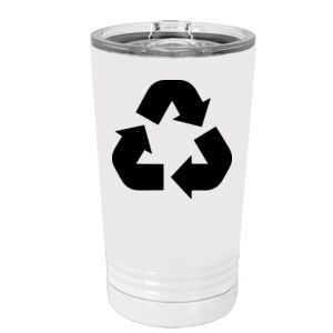 White Sublimatable 16 oz. Polar Camel Pint with Slider Lid Special Logo Thumbnail