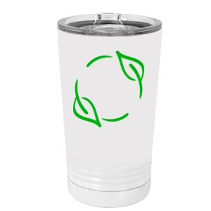 White Sublimatable 16 oz. Polar Camel Pint with Slider Lid Special Logo Thumbnail