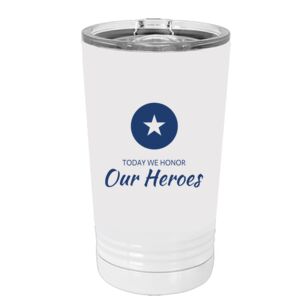 White Sublimatable 16 oz. Polar Camel Pint with Slider Lid Special Logo Thumbnail