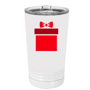 White Sublimatable 16 oz. Polar Camel Pint with Slider Lid Special Logo Thumbnail