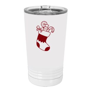 White Sublimatable 16 oz. Polar Camel Pint with Slider Lid Special Logo Thumbnail