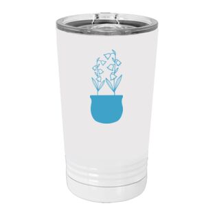 White Sublimatable 16 oz. Polar Camel Pint with Slider Lid Special Logo Thumbnail