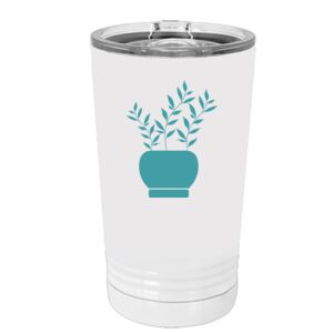 White Sublimatable 16 oz. Polar Camel Pint with Slider Lid Special Logo Thumbnail