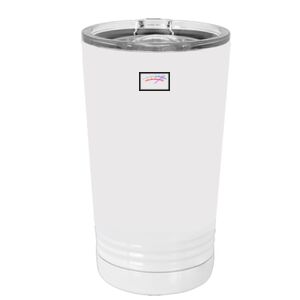 White Sublimatable 16 oz. Polar Camel Pint with Slider Lid Special Logo Thumbnail